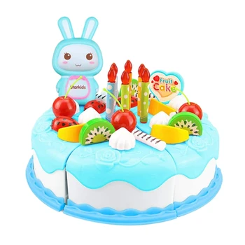 

Children's Play House Toy Meal Kitchenware Toy Cut Cake Kindergarten 37 Piece Set Fruit Birthday Cake Cut Cut Le