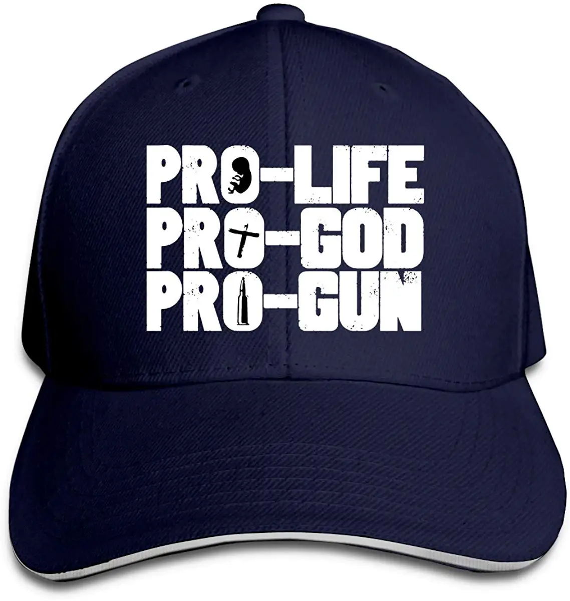 Регулируемая Кепка-бейсболка Pro-Life, Pro-God, Pro-Gun