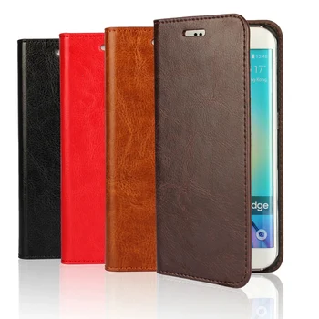 

Deluxe Genuine Leather Case For Samsung Galaxy S20 Ultra S10e S10 5G S9 S8 Plus S7 S6 edge Plus Cowhide Flip Cover Phone Bags