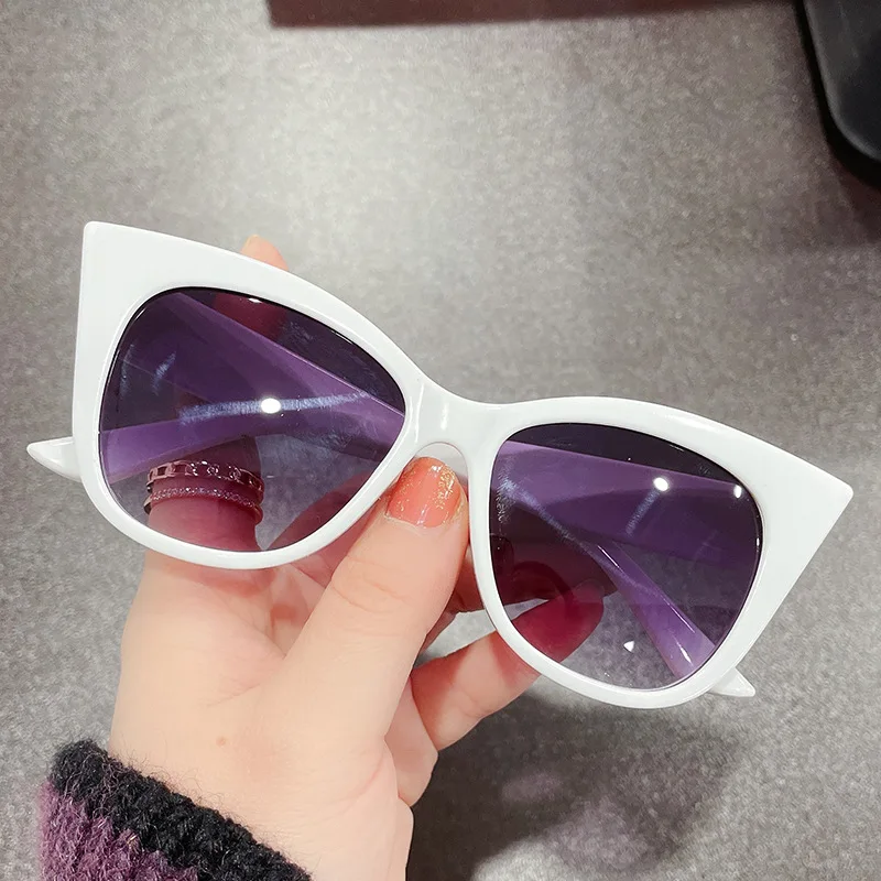 OIMG Mode Cat Eye Sonnenbrille Frauen Vintage Übergroßen Gradienten Sonnenbrille Shades Weibliche Luxus Designer UV400 Sonnenbrille_voghion.com