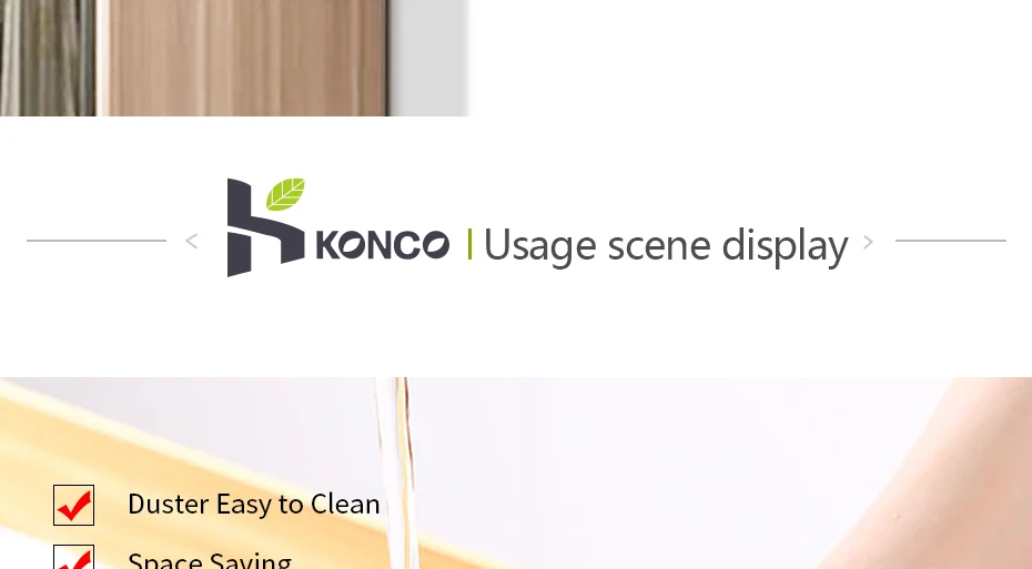 Konco Duster светильник-вес микрофибра алюминиевый выдвижной пылеочиститель зазор щелевая Бытовая Мебель для автомобиля шкаф Очиститель углов