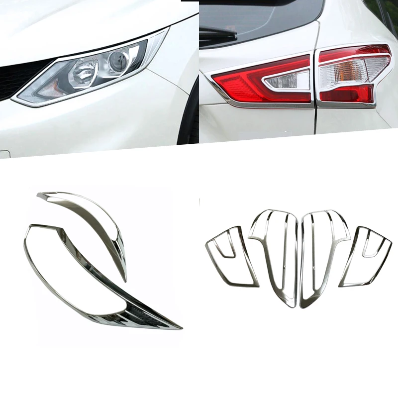 Для Nissan Qashqai J11 передний головной светильник лампа головной светильник крышка для век отделка внешние аксессуары ABS