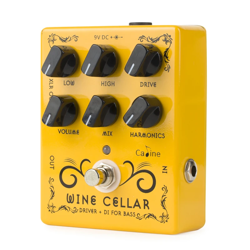 Caline Cp60 Wine Cellar Bass Driver+di Box Effects Pedal True Bypass Guitar Accessories