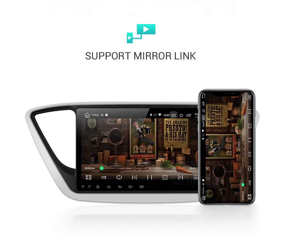 Uniway A17YN9071 android 9,0 автомобильный dvd для нового hyundai verna solaris accent автомобильный Радио мультимедийный плеер gps