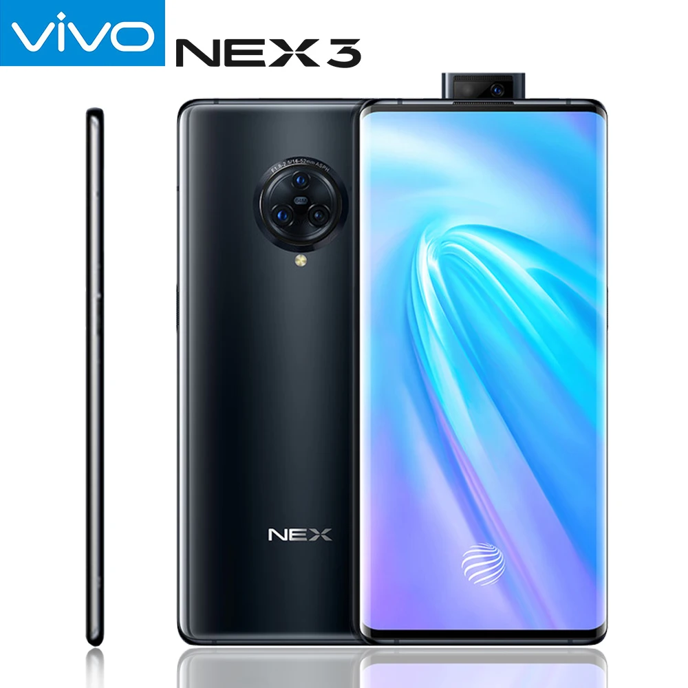 Vivo Nex3 5G мобильный телефон 64.0MP камера сотовые телефоны 4500mAh большой аккумулятор 44W быстрая зарядка 6,89 дюймовый экран смартфон