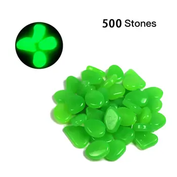 

500 Glow in the Dark Garden Pebbles Glow Stones Rocks for Walkways Garden Path Patio Lawn Garden Yard Decor Luminous stones