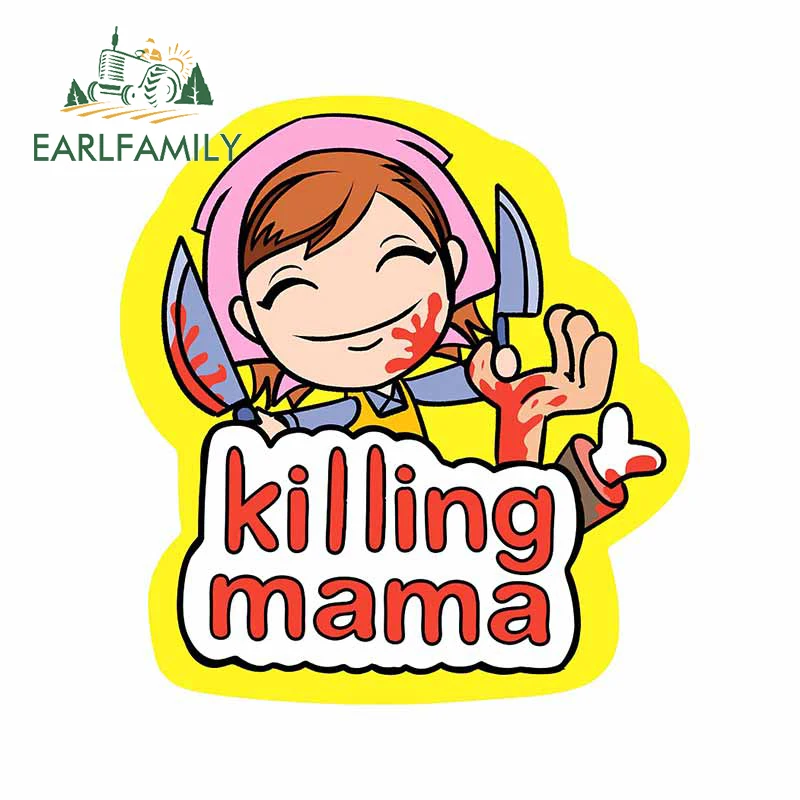 EARLFAMILY 13cm x 11.9cm For Killing Mama Car Fine Stickers Vinyl Material Decal Personality Graphics Occlusion Scratch | Автомобили и
