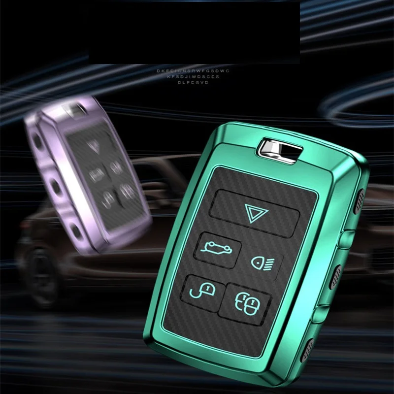 ТПУ чехол для ключей из углеродного волокна Land Rover Range Evoque Discovery Sport 5 2018 2019 |