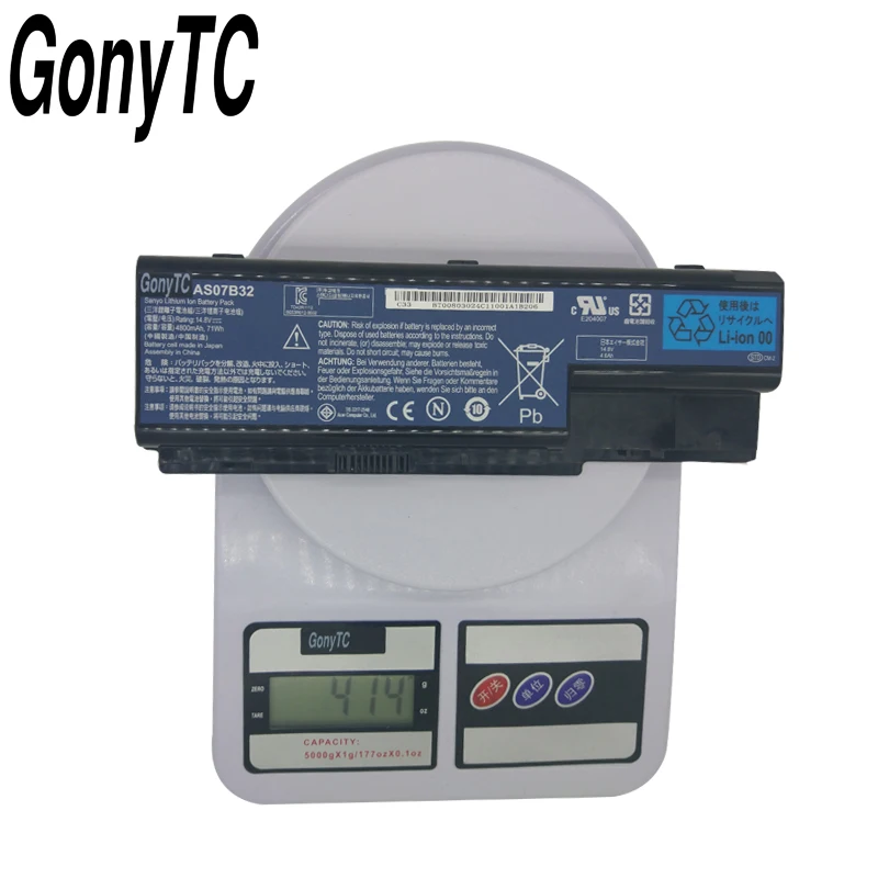 GONYTC 71wh 8 оригинальная ячеечная AS07B32 Батарея для Аккумулятор для ноутбука 5920G AS07B41 AS07B42 AS07B51 AS07B52 AS07B61 AS07B71 AS07B71