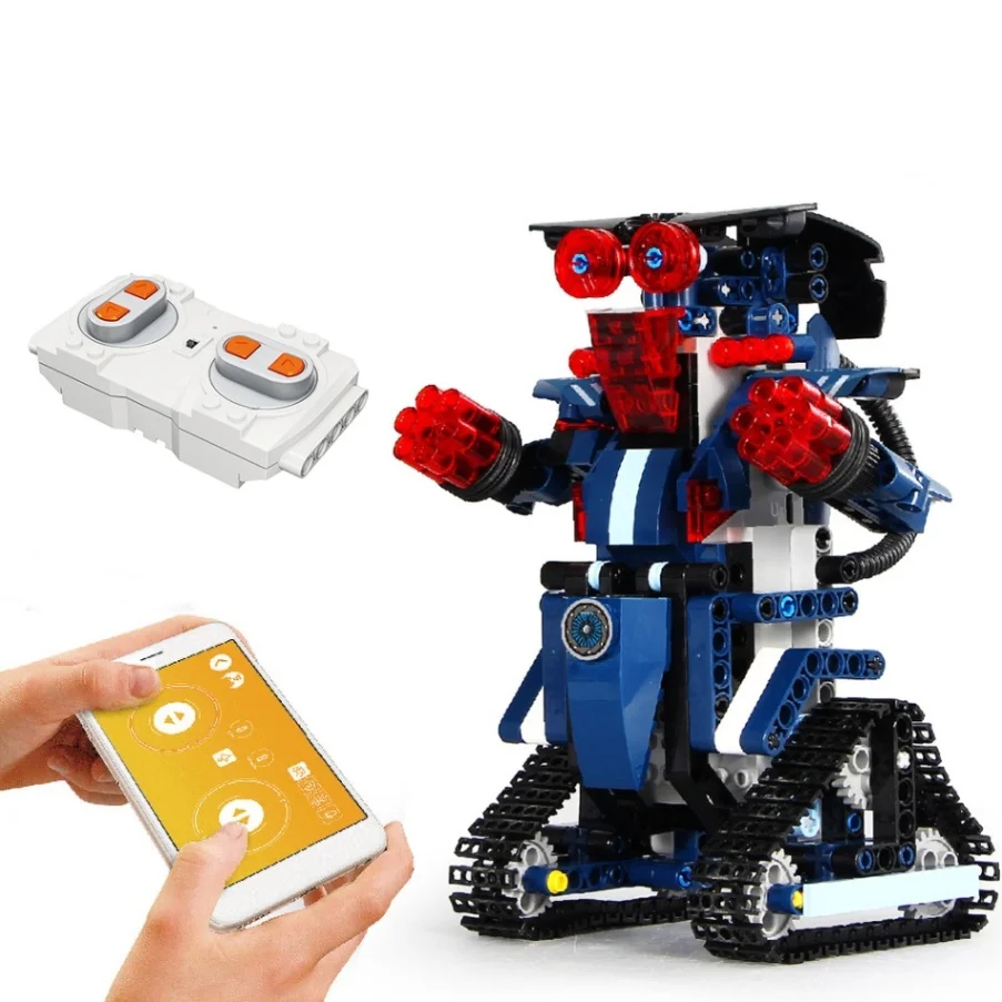 2,4G RC строительные блоки робота Обучающие RC робот кирпичи игрушки строительный инженерный Обучающий набор умный подарок для детей - Цвет: 349PCS Block M2