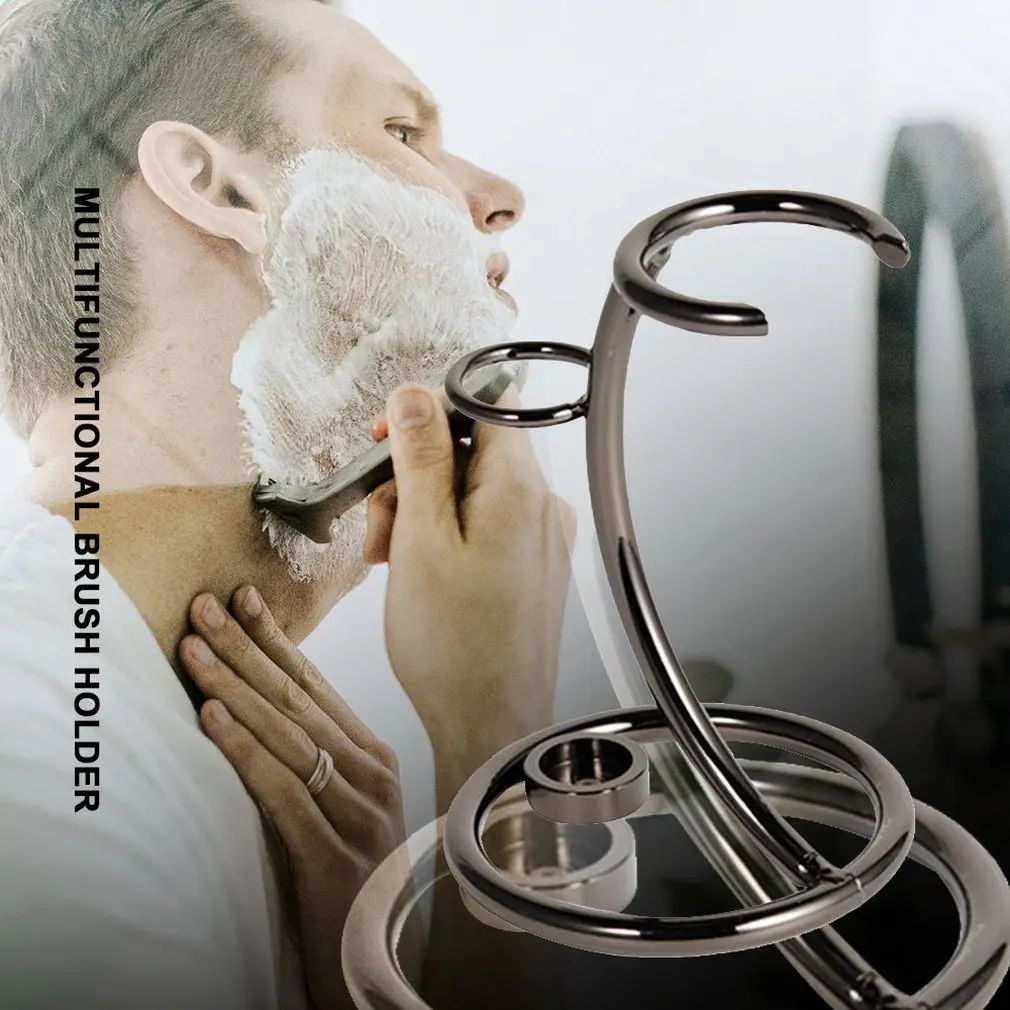 37808 Bend Type Iron Alloy Men's Shaving Brush Holder Razor Storage Rack Razor Holder Hanging Razor Multifunction