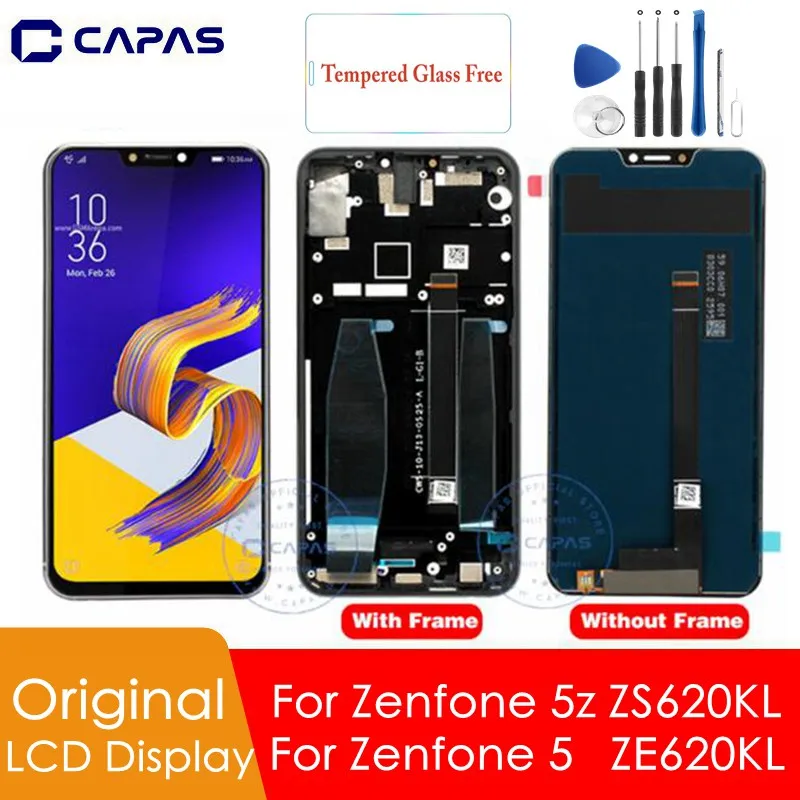 Для Asus Zenfone 5z ZS620KL ЖК-дисплей с рамкой для Zenfone 5 ZE620KL ЖК-экран дигитайзер Запасные части