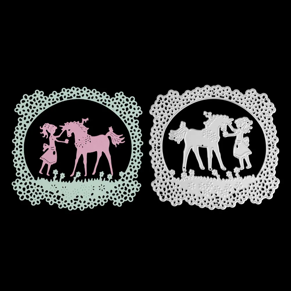 

Human Figure Girl Frame Cutting Dies Metal Metal Cutting Dies Stencils for DIY Scrapbooking/photo Album Decorative Embossing DIY