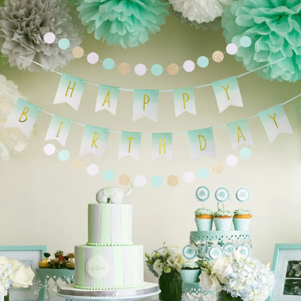Mint-Green-Birthday-Party-Decoration-Happpy-Birthday-Banner-Circle-Dots-Garland-Hanging-Swirl-Decor-Tissue-Paper.jpg_640x640