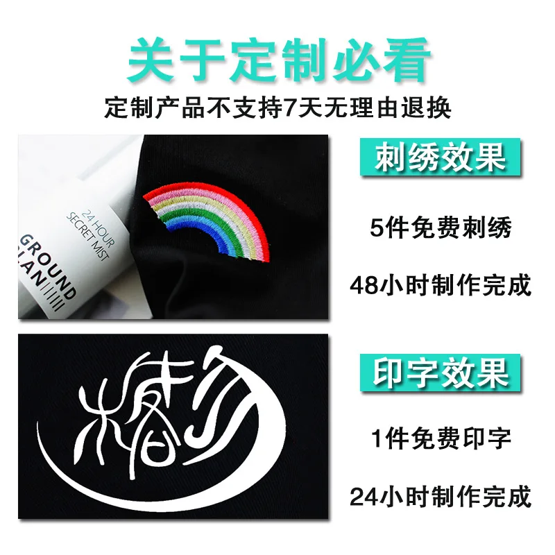 

Jean Apron Customizable Printed Logo Cafe Milk Tea Modeling Manicure Barber Printed Words Work Clothes