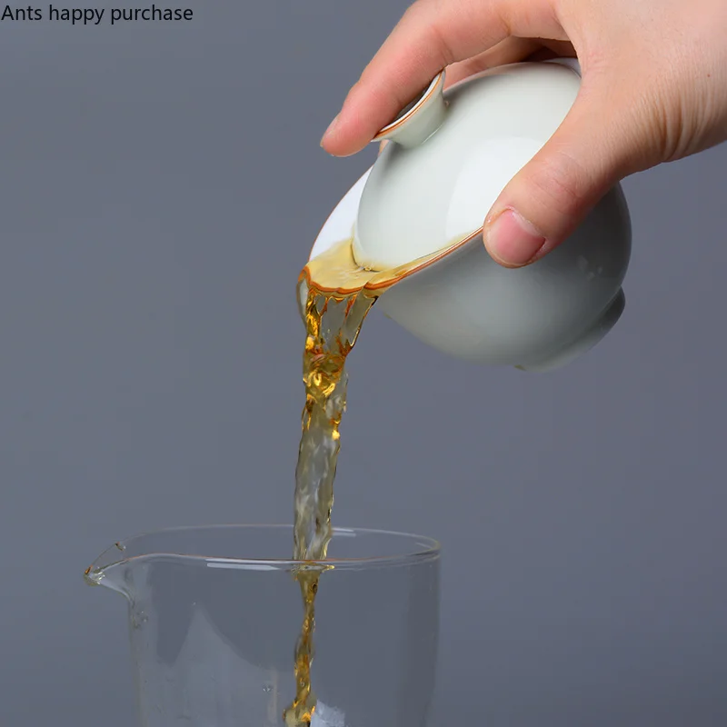 В японском стиле простой дорожный чайный сервиз чехол для переноски один чайник четыре чашки Крышка Чаша чайной керамики четыре человека наборы чайной посуды