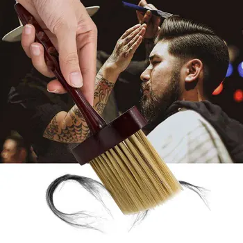 

Home Neck Duster Brush Hairdressing Salon Styling Tools Face Professional Accessories For Barber Remover Cleaning Wooden Handle