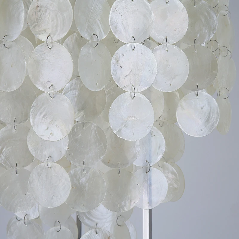 

modern Nordic Natural shells floor lamp Bedroom dining room standing Shell lamps