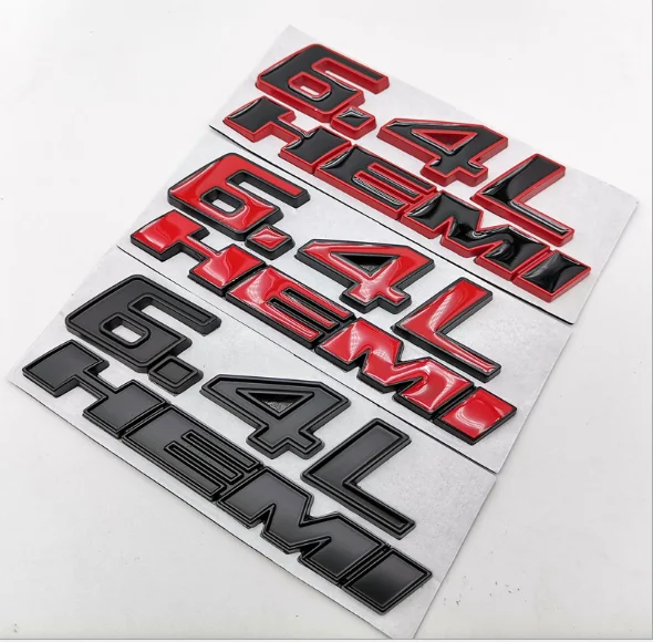 

3D Auto Car Stickers Metal 6.4LHEMI Badge Emblem Decal Motorbike Car Accessories