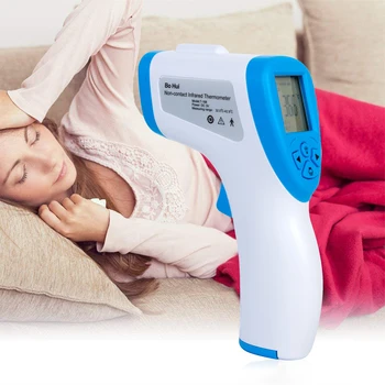 

Digital Temperatur Thermometer IR Infrared Thermometer Non-contact Forehead Surface Temperature Instruments for Adult