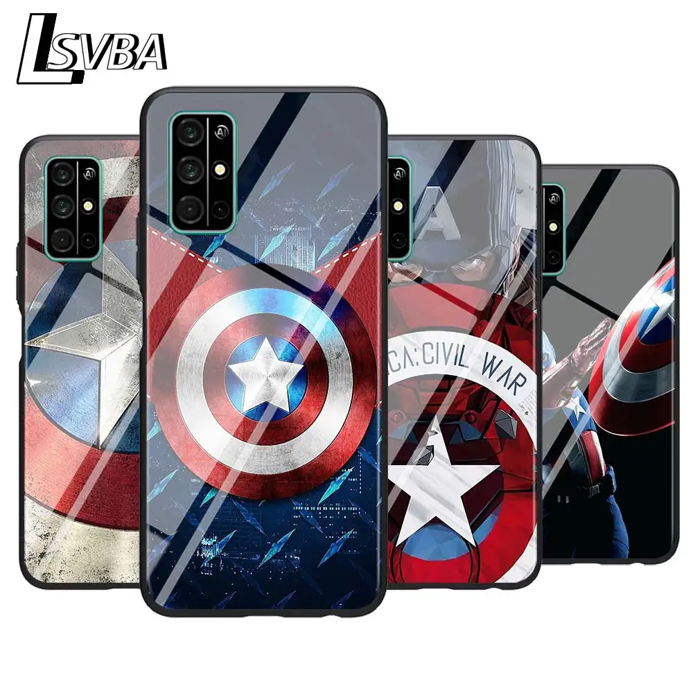 

For Huawei Honor 9A 9C 9S 9X Lite Phone Case America Captain Avengers for Honor 30 Pro Plus 20S 8A 8C 8S 87 7C 7S Silicone Cover
