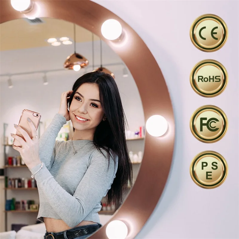 AOSONG туалетный светильник голливудская USB Косметическая зеркальная лампа