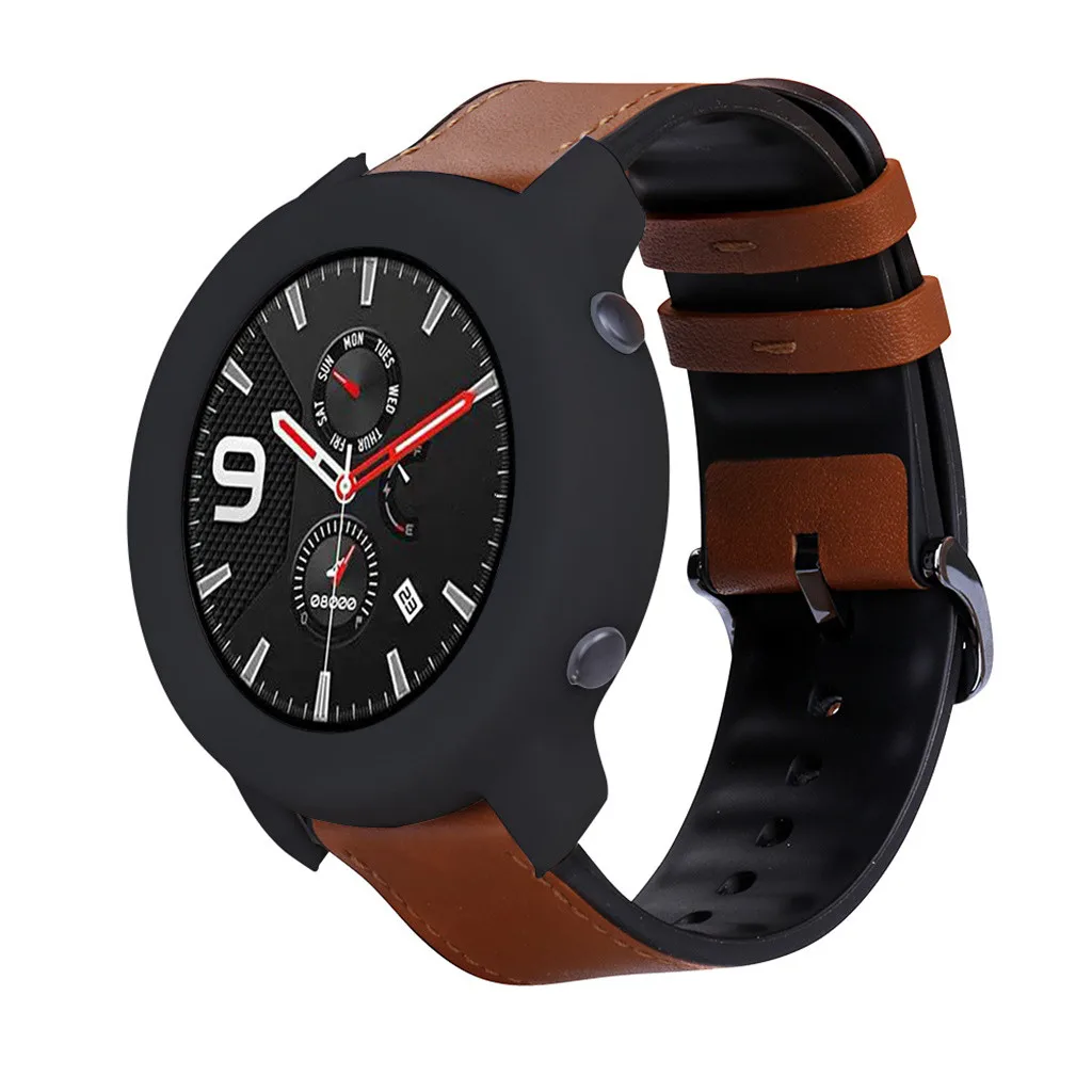 Силиконовый защитный чехол для Huami AMAZFIT GTR 47 мм, Смарт-часы, мягкий ТПУ полный Чехол, сменная пленка, защитный чехол, 19 августа