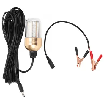 

12V 30W Night Fishing Lure Light Waterproof Plastic Fish Finder Attracts Lure Light Underwater Lighting Green Flash LED Lamp