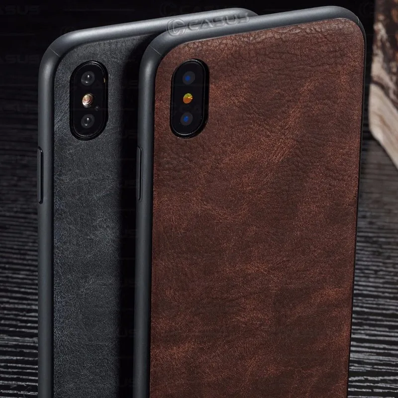 Для iPhone 11/11 Pro/11 Pro Max роскошный кожаный тонкий жесткий чехол накладка для XS XR X 7 8 6S 6