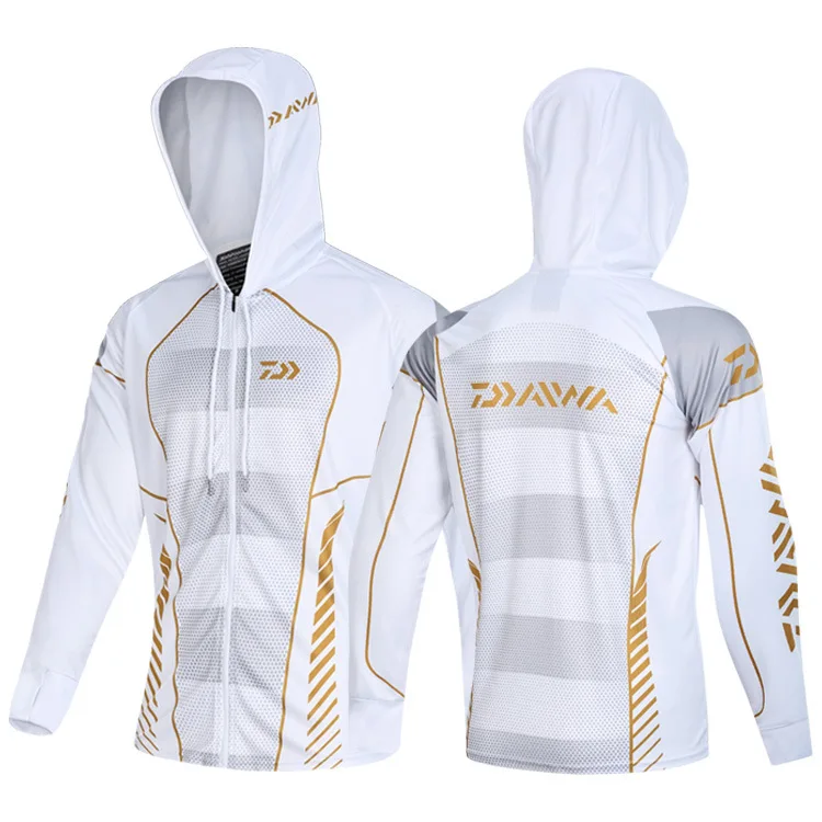

2020 DAIWA Fishing Vest Hooded Men Jacket Quick-Drying Coat Shirt For Hiking Cycling Clothes Outdoor Sport Electric Motorcycle