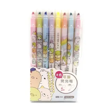 

8Pcs Double-head Erasable Highlighter Pen Markers Pastel Liquid Chalk Markers
