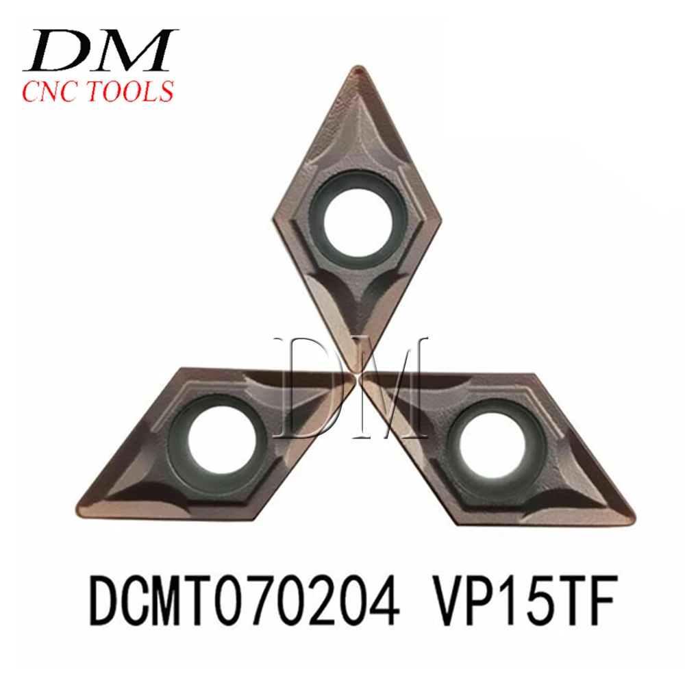 10 шт. DCMT070204 UE6020/US735/VP15TF DCMT21.51 вставки для карбида вольфрама внутренние токарные аксессуары инструменты с ЧПУ