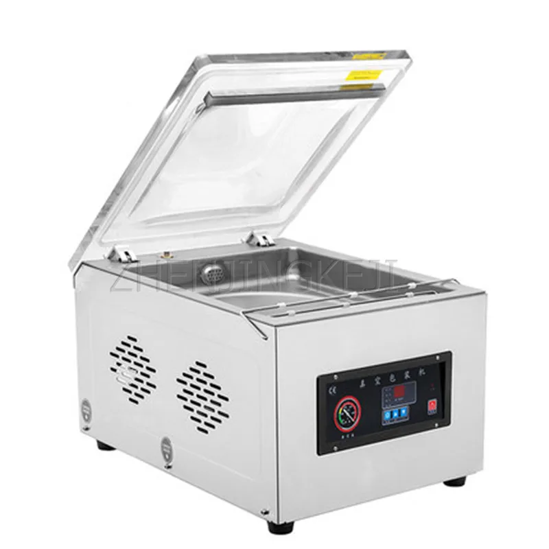 

Small Single Chamber Vacuum Packing Machine Food Tea Seafood Meat Keep Fresh Laminator Electric Commercial Sealer 110V／220V