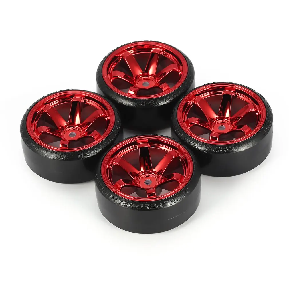 

4Pcs RC Drifting Car Tire Set Hard Plastic Hard Tyre Set for Traxxas HSP Tamiya HPI On-road Vehicle Drifting RC Car Toys Parts