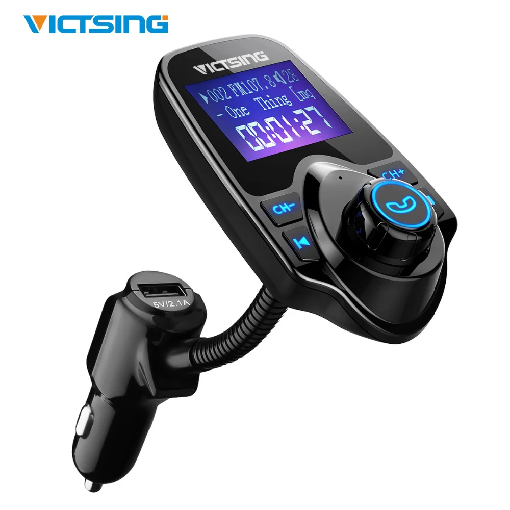 VicTsing Bluetooth FM передатчик автомобильный комплект 1 44 дюймов экран беспроводной