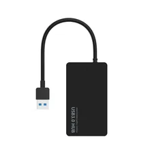 USB 3,0 концентратор 4 порта мультихаб разветвитель адаптер 5 Гбит/с супер скорость с внешним адаптером питания для Mac OS ноутбук PC Mini USB HUB3.0