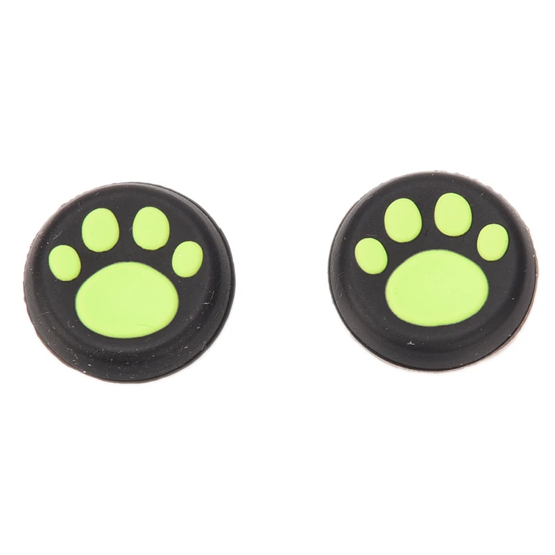 2PCS Silicone Thumb Stick Grips Caps Cute Puppy Foot Print Cover Case Switch Caps Accessories
