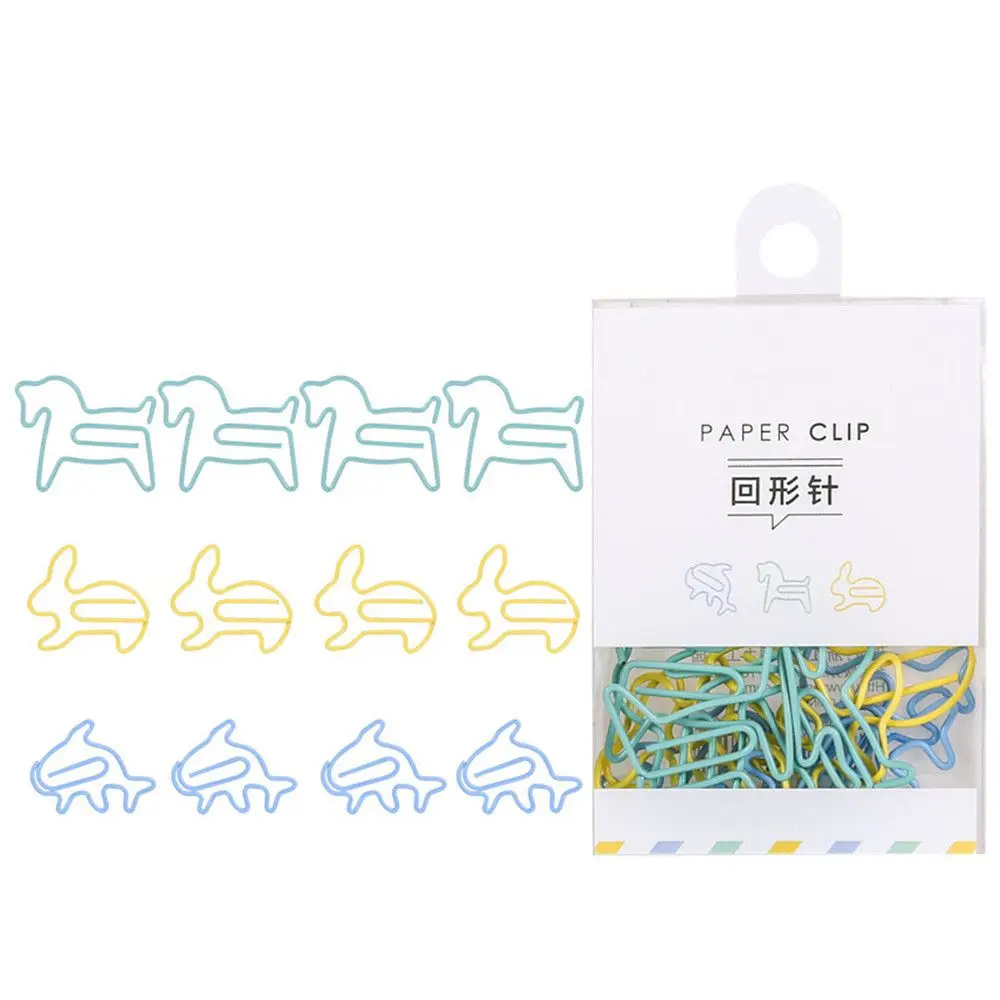 multicolor 12 шт./лот, Мультяшные мини-зажимы для бумаги, каваи, канцелярские принадлежности, прозрачные зажимы для фотографий, билетов, заметок, букв, скрепки, канцелярские принадлежности - Цвет: multicolor
