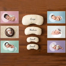 

Mini Newborn Filled Pillow Photo Prop Newborn Accessories For Neutral Photography Flexible Pose Pillow Pad Posing Basket Aid