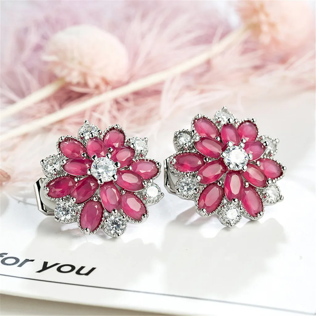 Серьги Kolczyki, Висячие кристаллы, модные, радужные цвета, женские клипсы для ушей, популярные ювелирные изделия в Европе и Америке, Aretes, Индия# D2