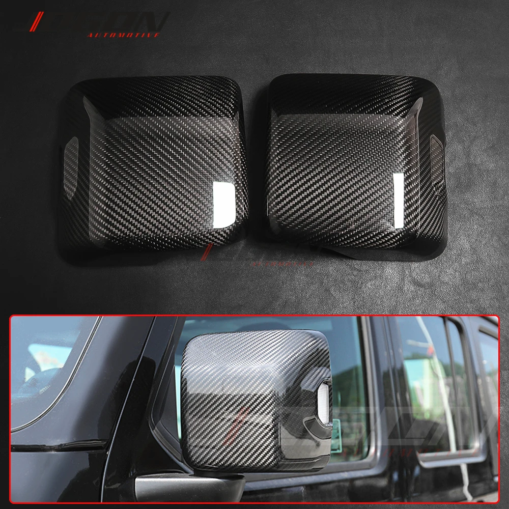 Real Carbon Fiber Side Wing Rear View Mirror Cover Case Shell Cap Trim For JEEP Wrangler JL 2018 2019+ Car Styling | Автомобили и