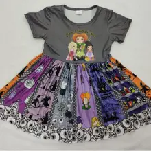 Дизайнерская детская одежда; Одежда для девочек; милое платье на Хэллоуин с героями мультфильмов