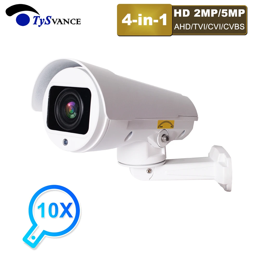 4 в 1 аналоговый HD 2MP 1080P 5MP PTZ камера AHD пуля Камера Пан вращения 10X Оптический зум Открытый ИК CCTV камеры видеонаблюдения Cam