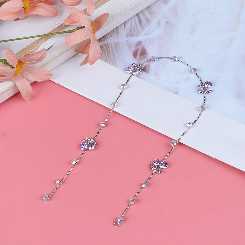 New Girl Hair Extension Rhinestone Tool Glitter braid hairpin Bridal Wedding Hair Accessories - Цвет: as picture