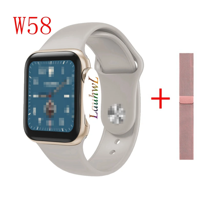 20 W58 Bluetooth мужские умные часы для IPhone Xiao mi IWO 11 Lite Series 5 1:1 женские умные часы 40 мм PK mi Watch IWO 8 11 12 P70 B57 - Цвет: 20