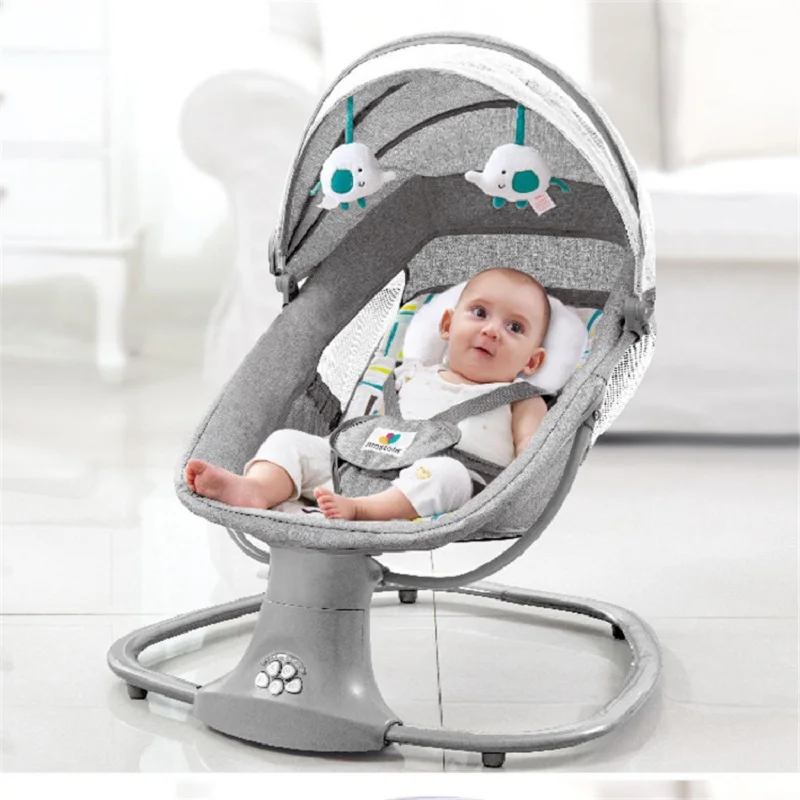 кроватка для младенца Детское электрическое кресло-качалка новорожденных