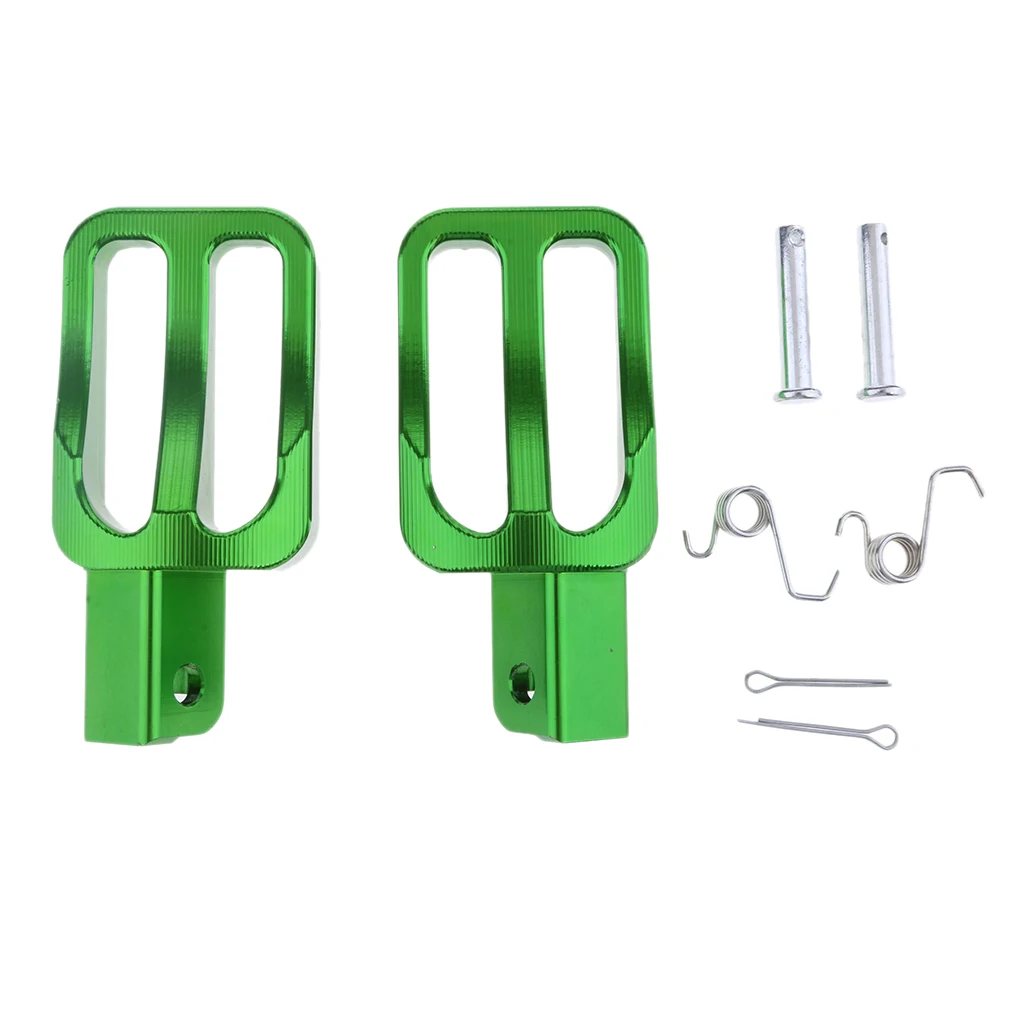 Brand New Green Motorcycle Foot Pegs Bracket Fit for Dirt Pit Bike