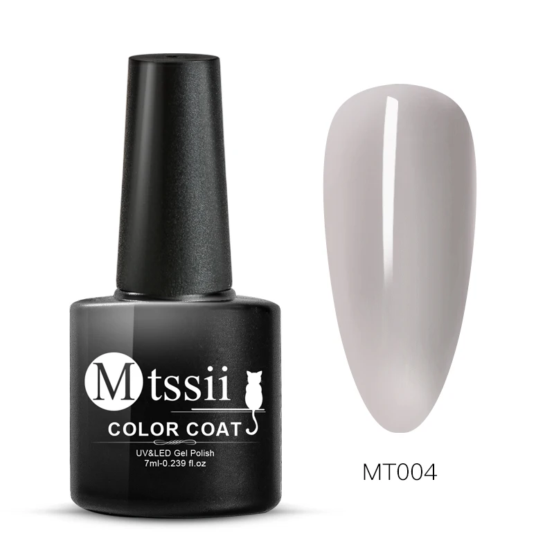 Mtssii Гель-лак для ногтей, 5 цветов, замачиваемый УФ-Гель-лак для мороженого, чистый цвет ногтей, розовый, белый, серый, Гель-лак для ногтей - Цвет: S05031