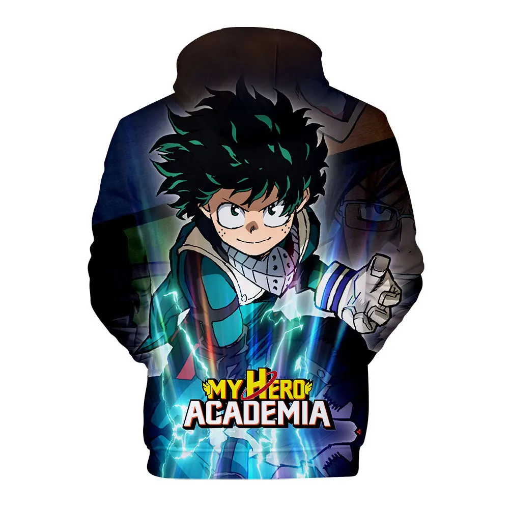 Япония Аниме Мой герой Academy 3D принт негабаритных мужчин толстовки кофты Boku No Hero Academy Косплей Костюмы Колледж униформа