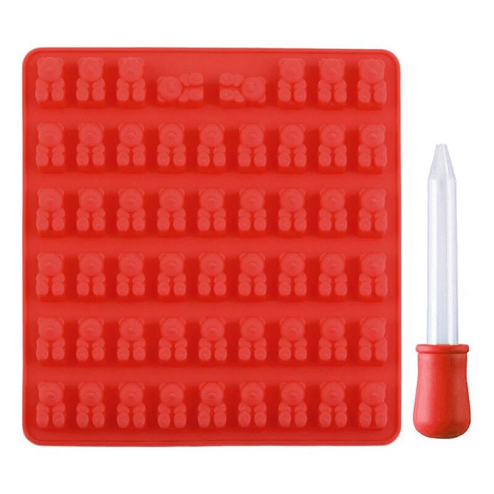 53 Cavity Silicone Gummy Bear Candy Mold Chocolate Mould Gummie Maker